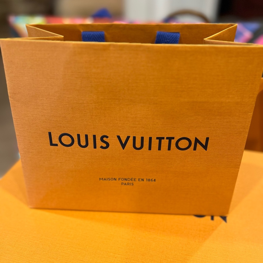 Louis Vuitton Orange Shopping Bag